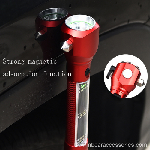 6-in-1 Multi-Functional Flashlight Car Emergency Hammer